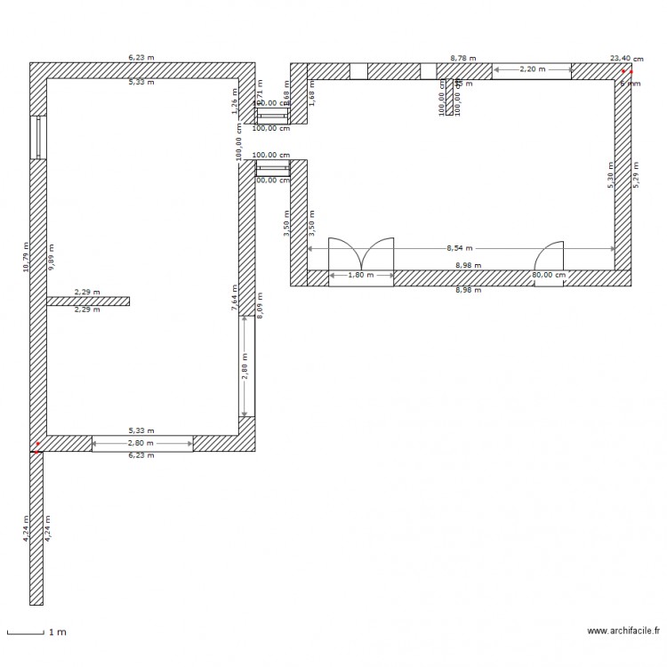 étage. Plan de 0 pièce et 0 m2