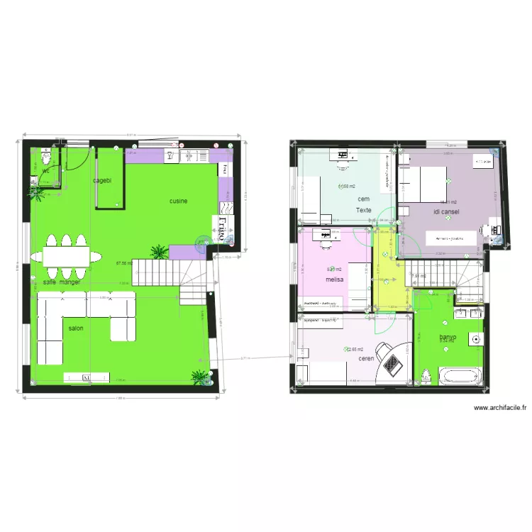 evin son hali1. Plan de 