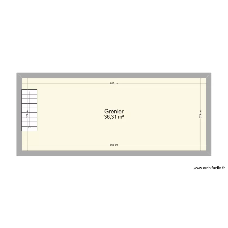 Coraline PAUL - Grenier - Vente. Plan de 