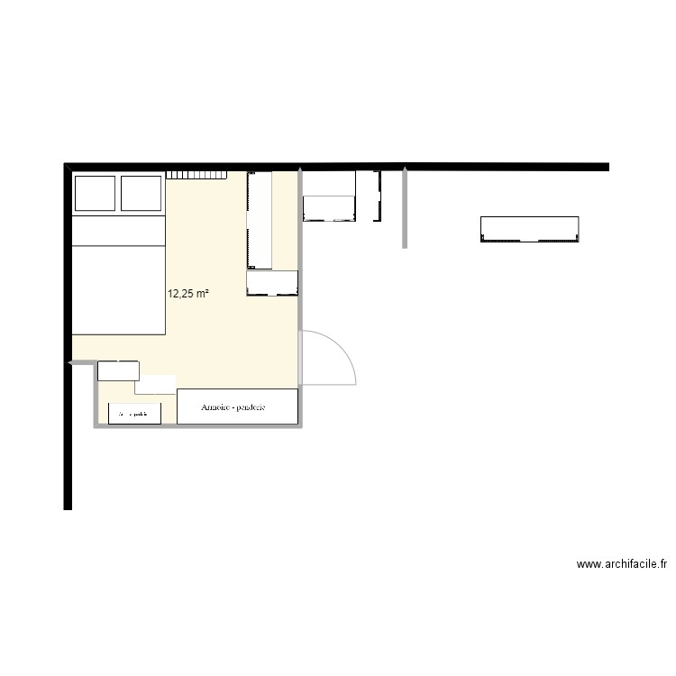 AGRICULTURE. Plan de 1 pièce et 12 m2