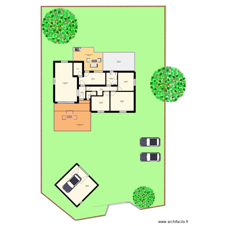 CADIOU. Plan de 15 pièces et 994 m2