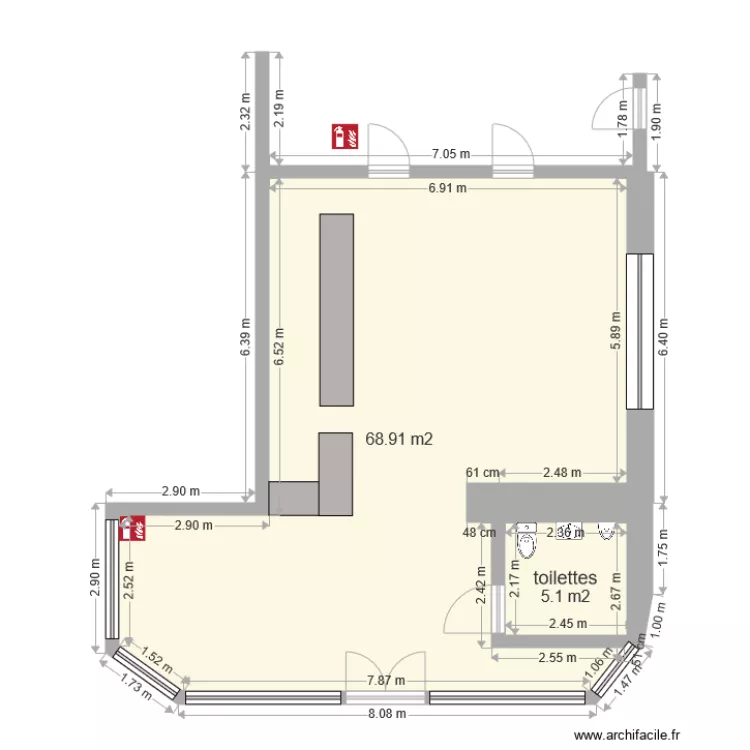 bar le POSTERLON 30200 BAGNOLS SUR CEZE. Plan de 