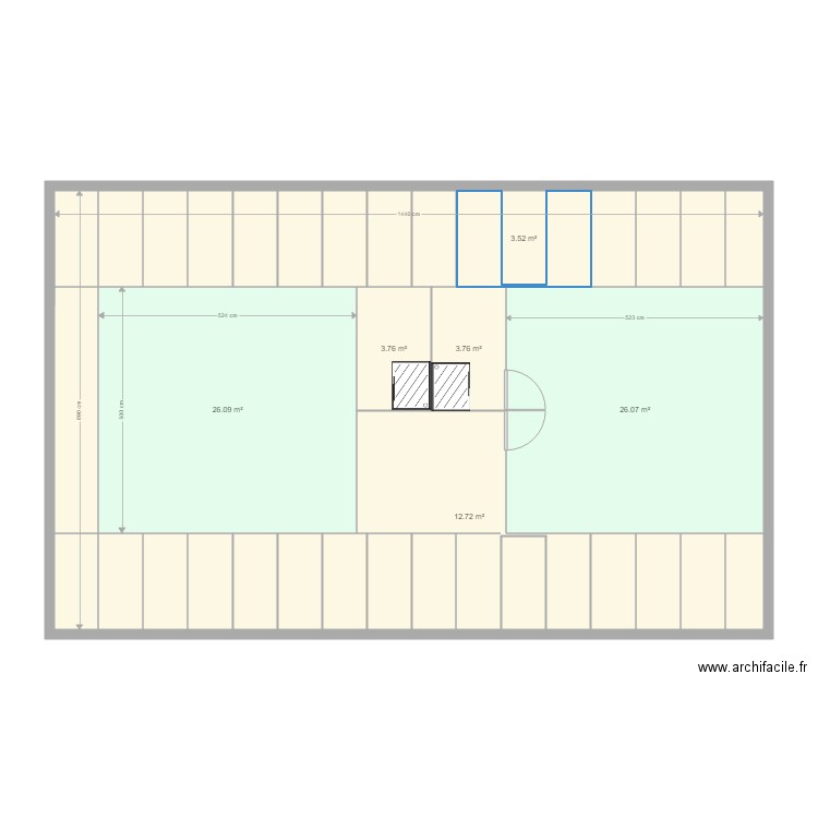 placher combles. Plan de 0 pièce et 0 m2