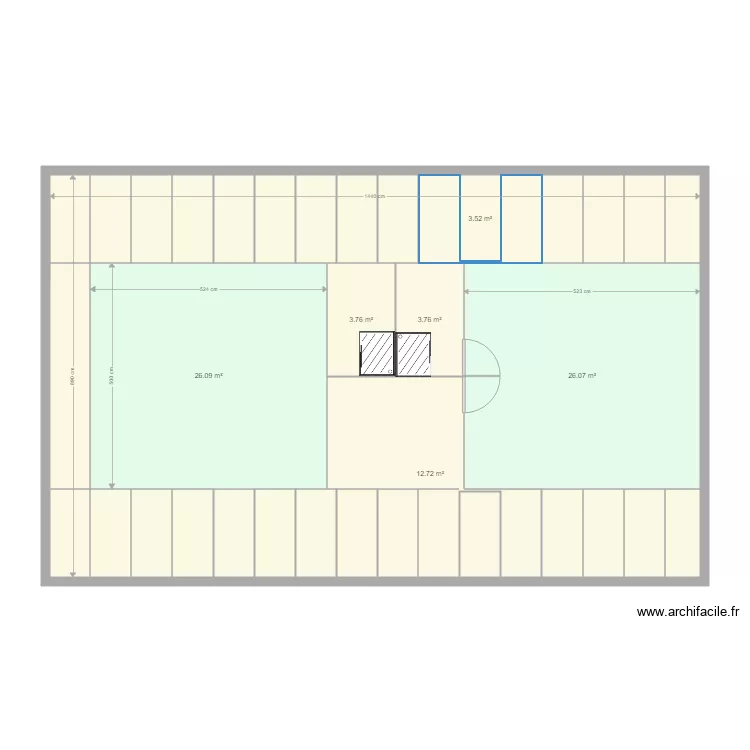 placher combles. Plan de 