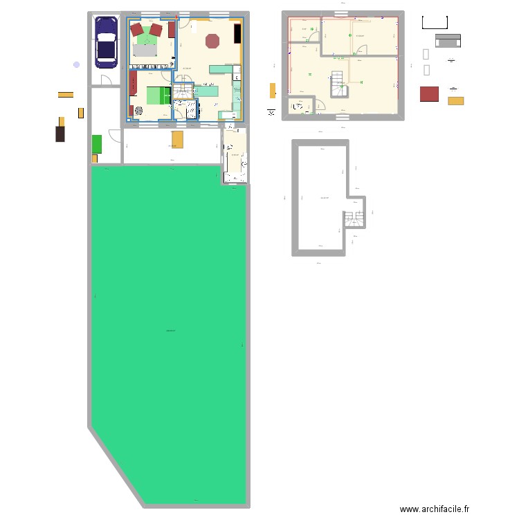 Maison Bressuire - projection réseaux 3. Plan de 11 pièces et 531 m2