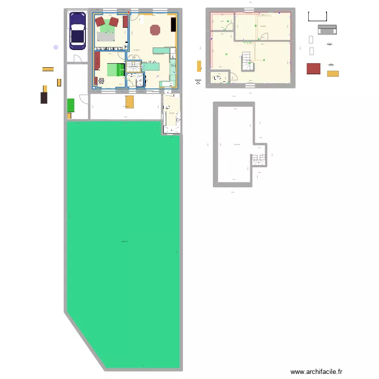 Maison Bressuire - projection r&eacute;seaux 3. Plan de 