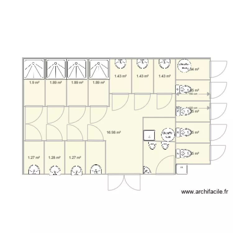 bloc sanitaire 1 3 étoiles. Plan de bloc sanitaire 1 3 étoiles. Plan de