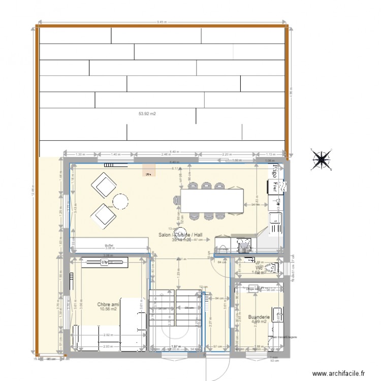 Les plaines - Aménagement intérieur + extérieur - V2.34 - 11.07.2022. Plan de 17 pièces et 278 m2