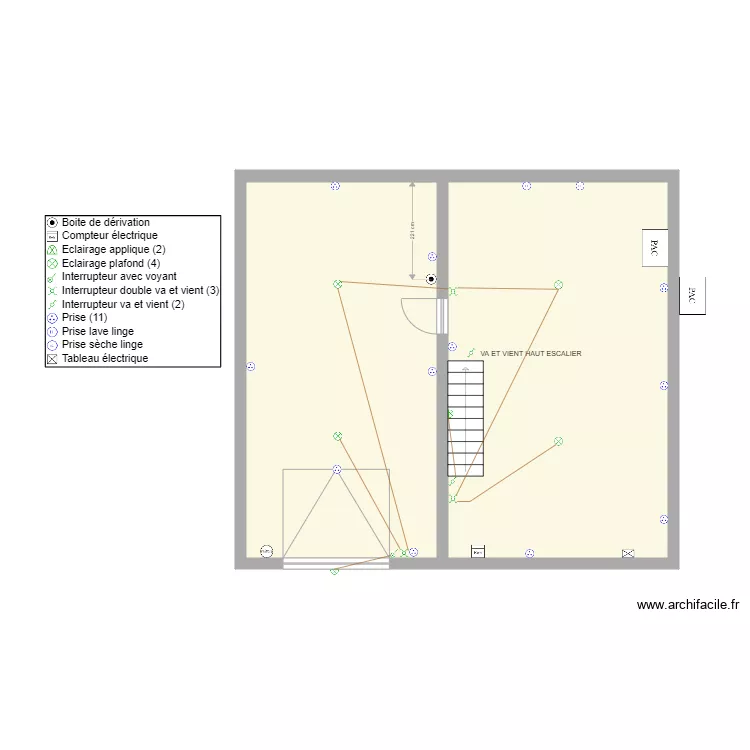 DATCHA SOUS SOL. Plan de 