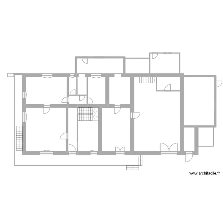 Etage Florent. Plan de 19  et 244 m²