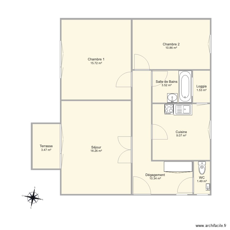 lie5. Plan de 0 pièce et 0 m2