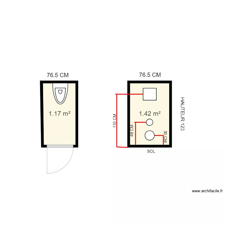 SCHNEPP JACQUELINE WC . Plan de 