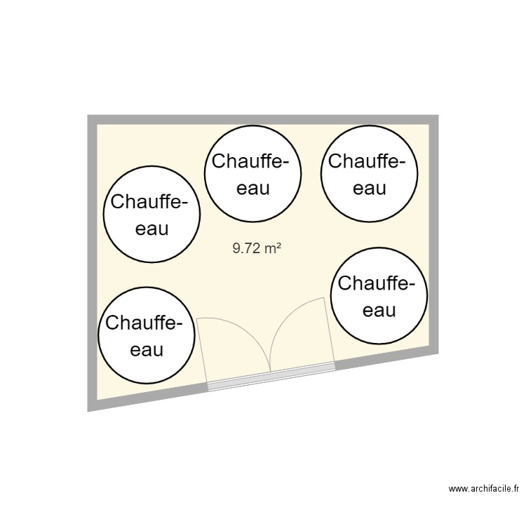 SALLE CHAUFFE EAU. Plan de 0 pièce et 0 m2