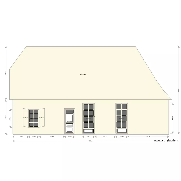 Façade ouest 3. Plan de Façade ouest 3. Plan de