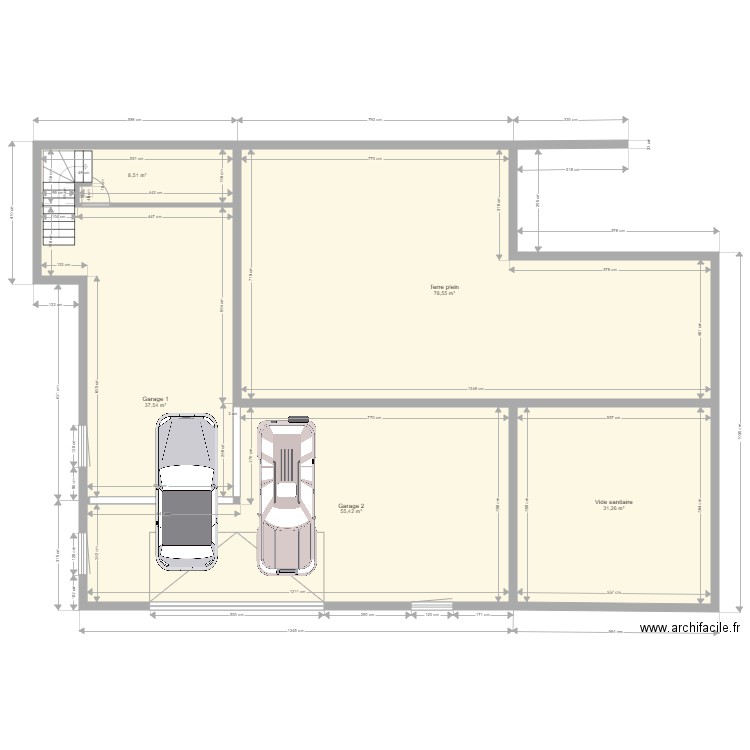 villa sous sol. Plan de 0 pièce et 0 m2