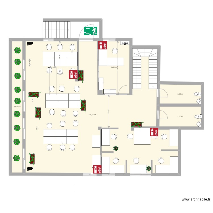 rdc victoire sécurité. Plan de 0 pièce et 0 m2