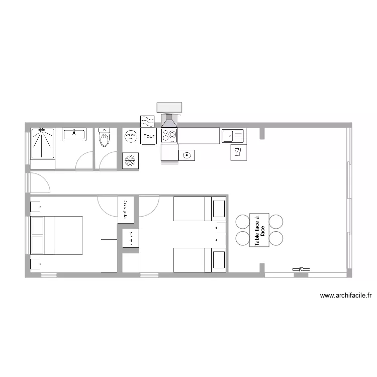 Bécune aménagé. Plan de Bécune aménagé. Plan de