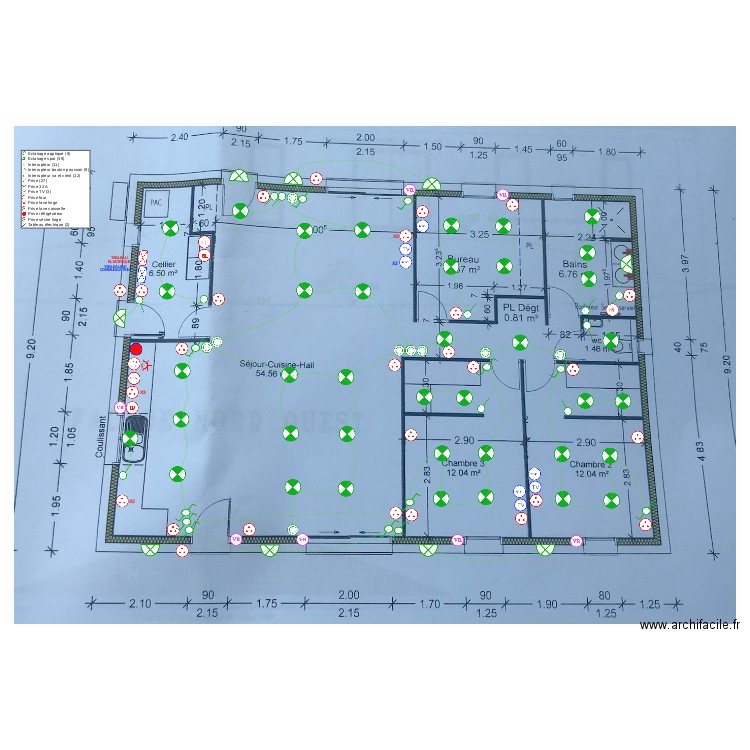 Electricité Maison Bellegarde. Plan de 0 pièce et 0 m2