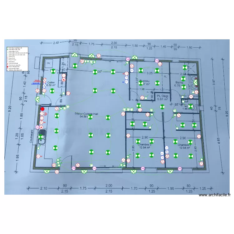Electricité Maison Bellegarde. Plan de Electricité Maison Bellegarde. Plan de