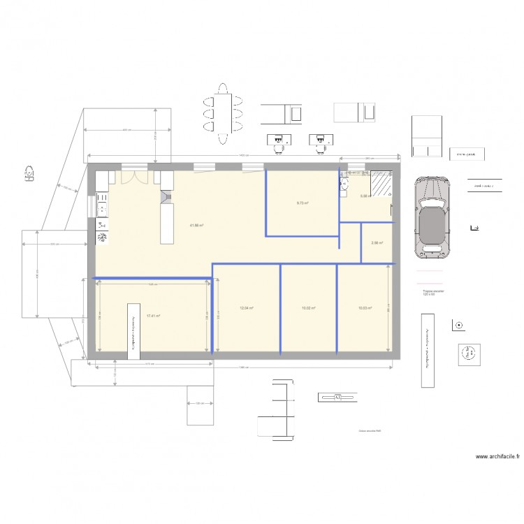 1er mars 2017 Garage Sud Est. Plan de 0 pièce et 0 m2