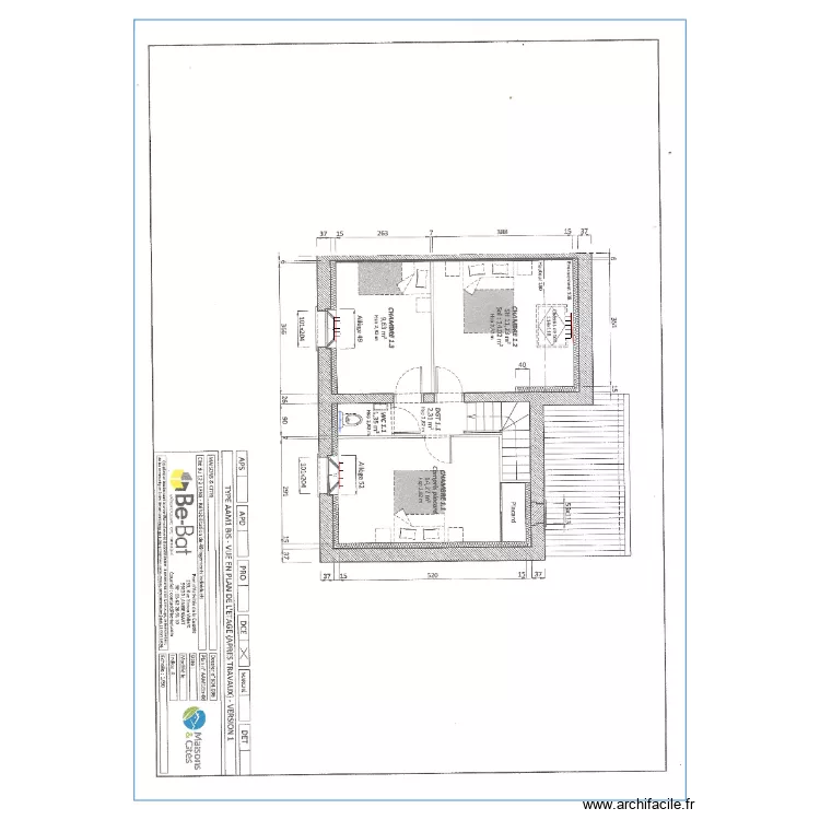 LENS 49 AAM1 bis etage AAE. Plan de 
