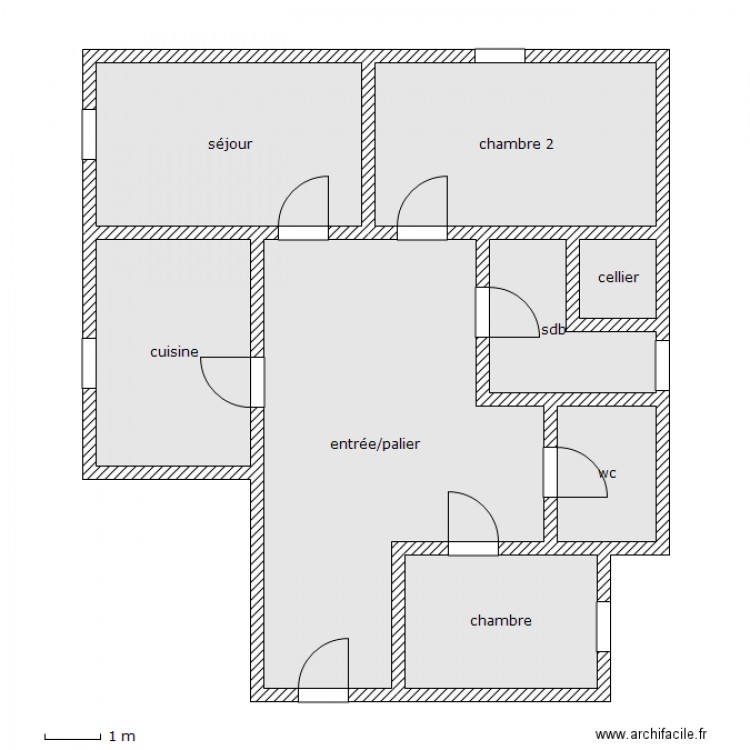 bai martial. Plan de 0 pièce et 0 m2