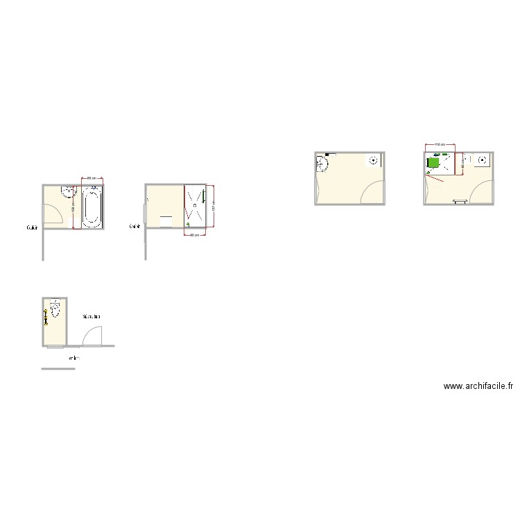 Salle de bain M DEVILLE. Plan de 0 pièce et 0 m2