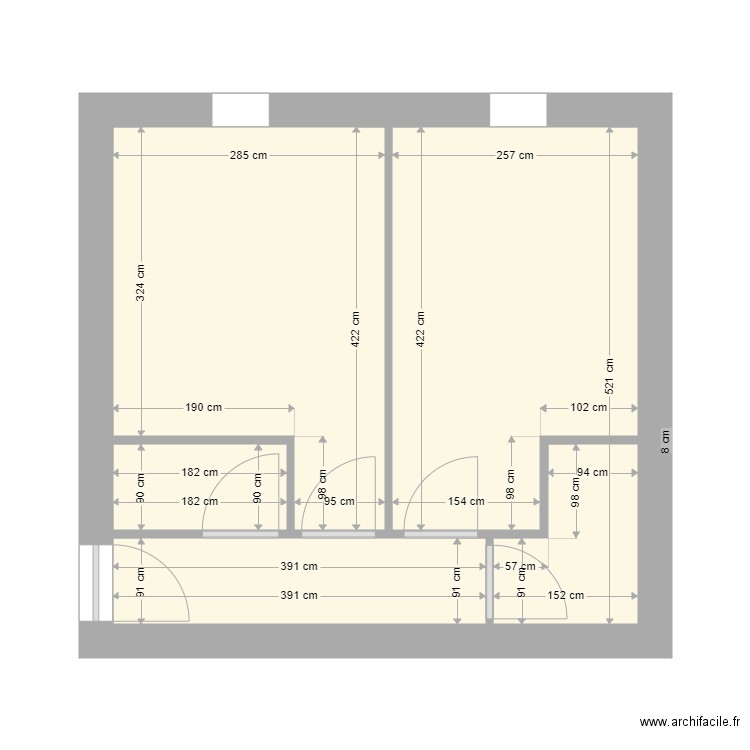 JOSE AVT TRAVAUX. Plan de 4 pièces et 28 m2