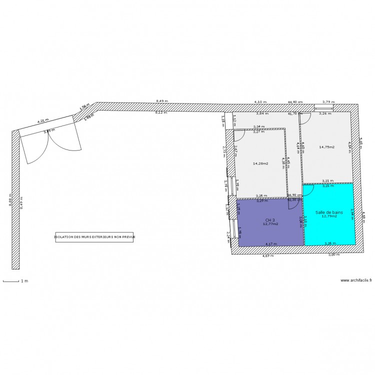 Etage rénové 1. Plan de 0 pièce et 0 m2