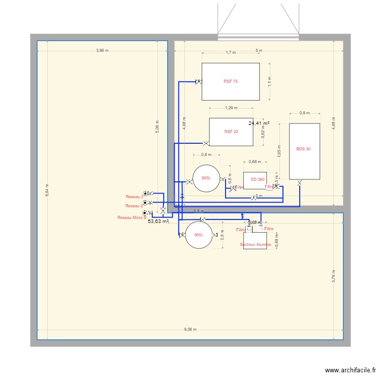 Local Prescia. Plan de 0 pièce et 0 m2