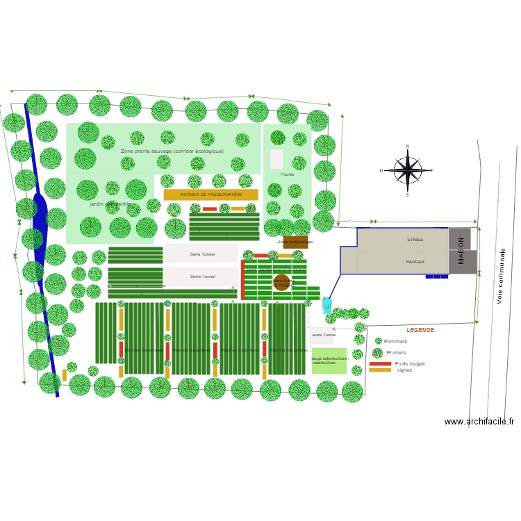 plan maraichage Bio intensif MSV 2023. Plan de 0 pièce et 0 m2