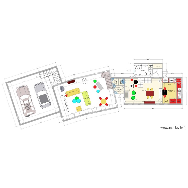 PROJET SEJOUR TOIT ZINC9CUISINE. Plan de 0 pièce et 0 m2