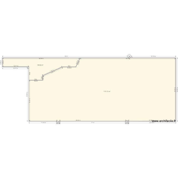 terrain. Plan de 0 pièce et 0 m2