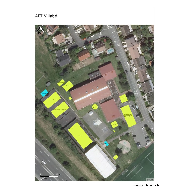 AFT VILLABE. Plan de 0 pièce et 0 m2