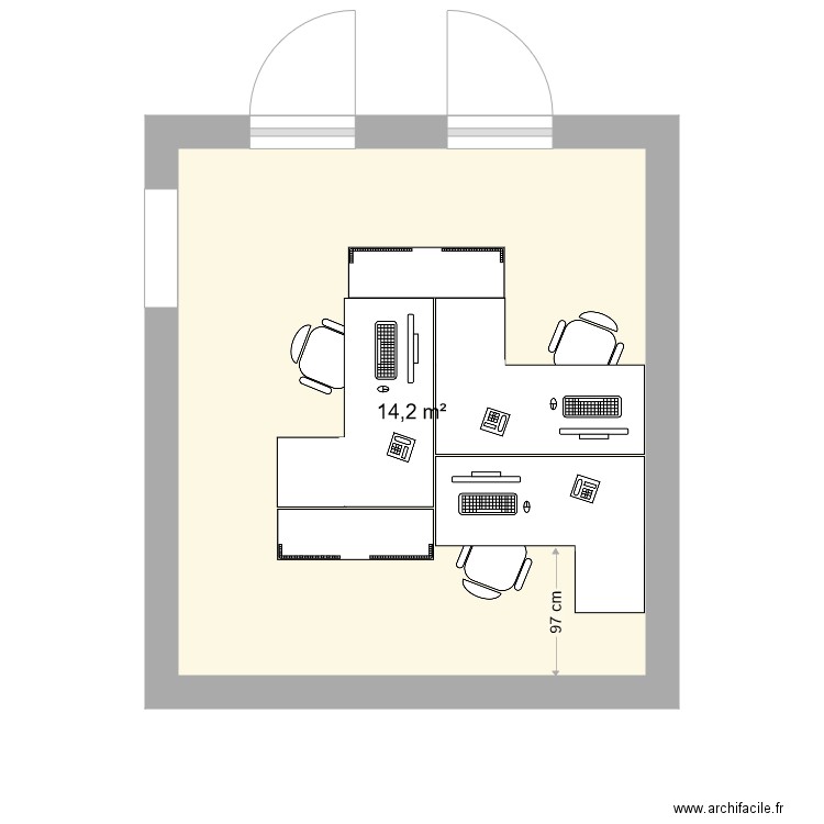 compta. Plan de 0 pièce et 0 m2