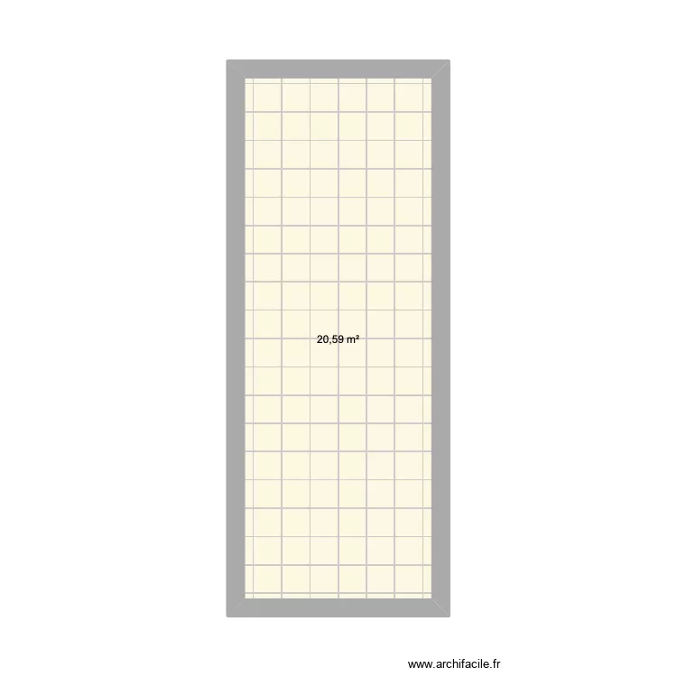 PLAN DE MASSE MAGASIN TEST. Plan de 1  et 21 m²