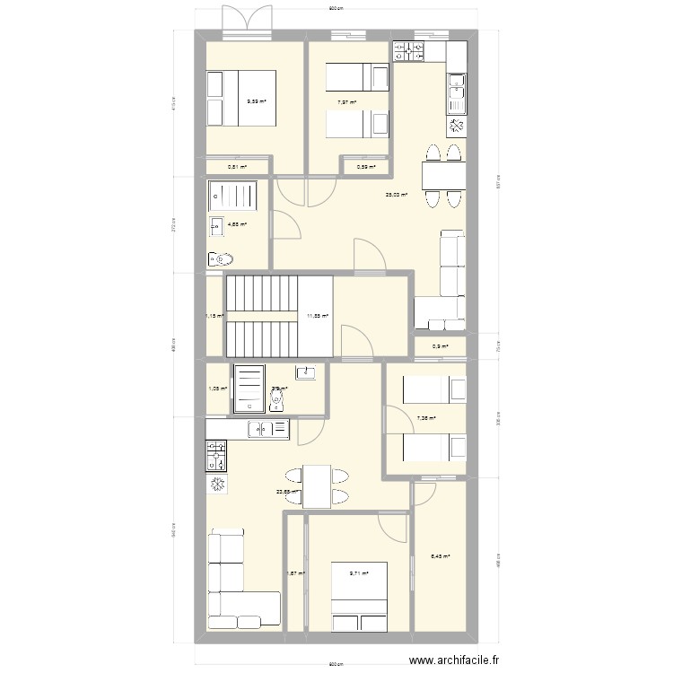 maison rdc. Plan de 0 pièce et 0 m2