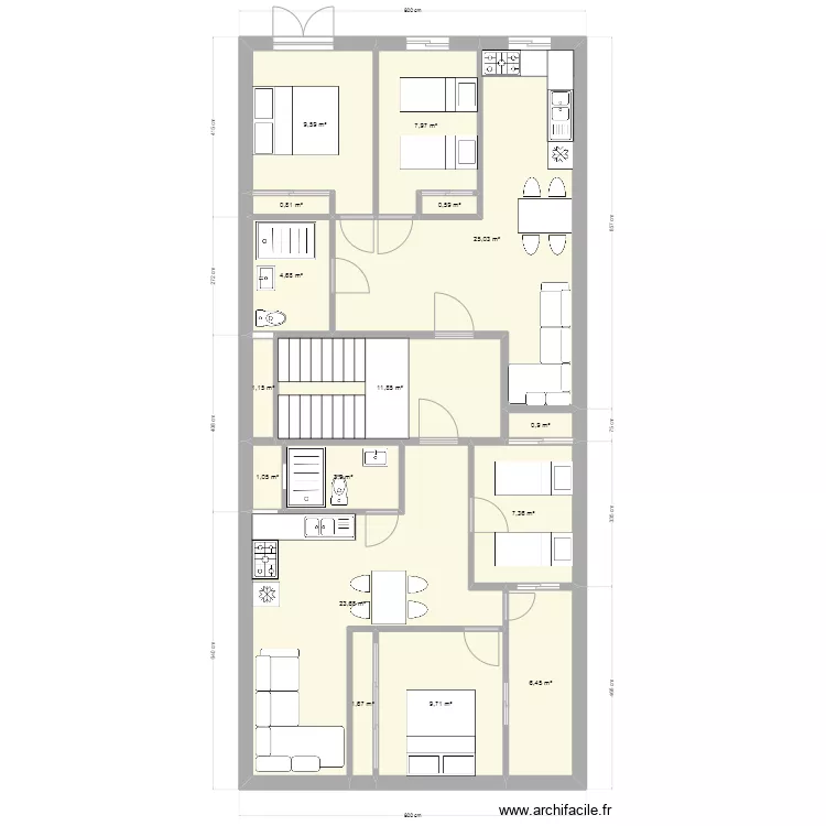 maison rdc. Plan de 