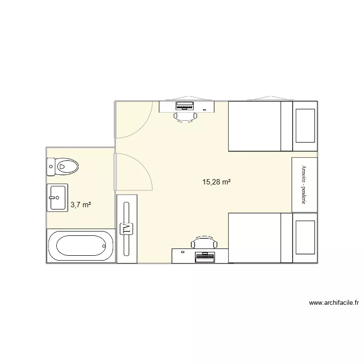 ma chambre. Plan de ma chambre. Plan de