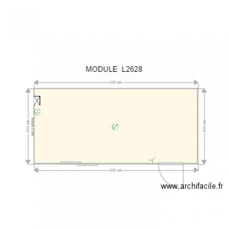 MODULE L2628. Plan de 0 pièce et 0 m2