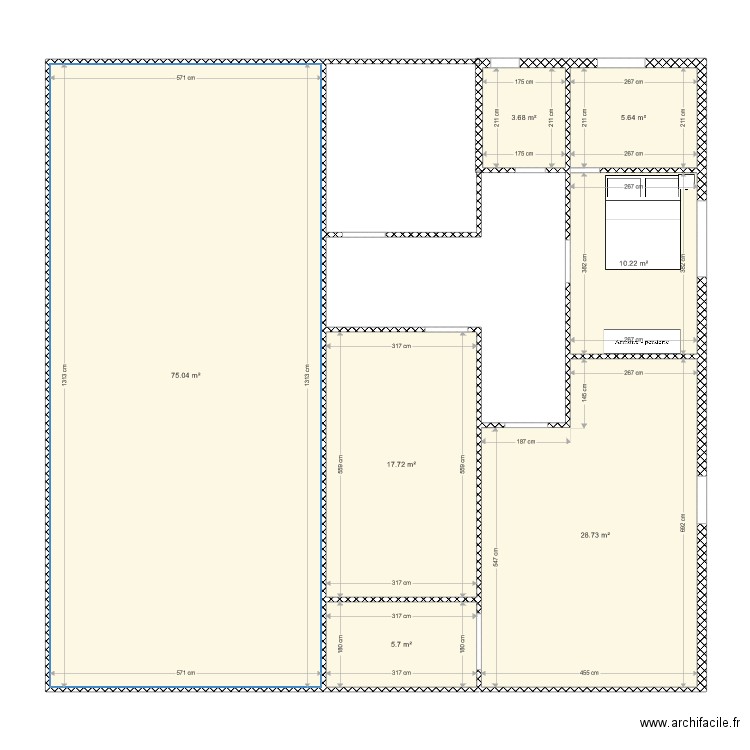 VR 3 pièces 2 salles de bains. Plan de 0 pièce et 0 m2