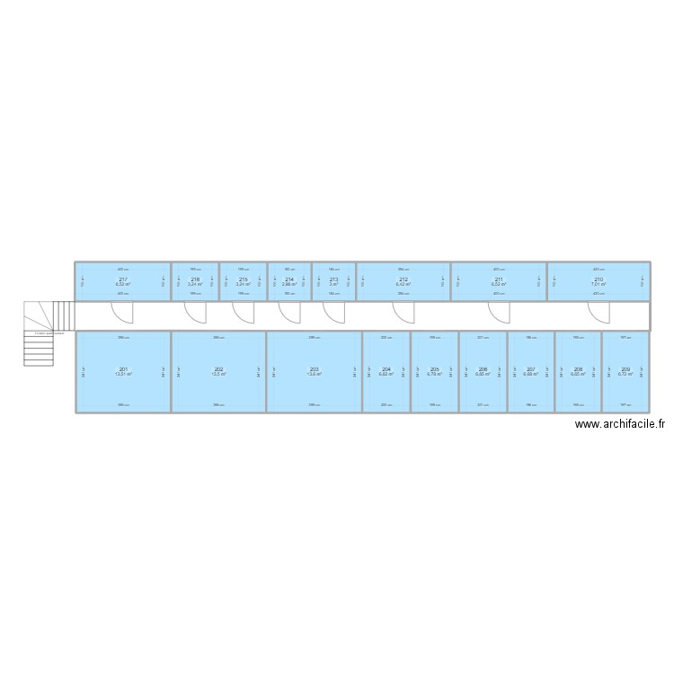 Actualisation de box MGV +2. Plan de 34 pièces et 236 m2