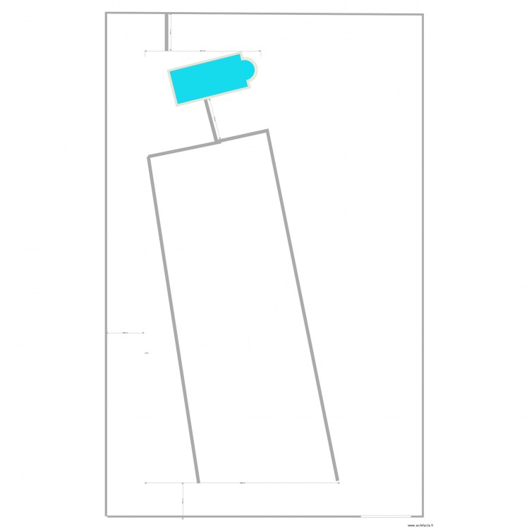 piscine. Plan de 0 pièce et 0 m2