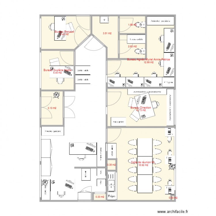 mlrnor rdc. Plan de 0 pièce et 0 m2