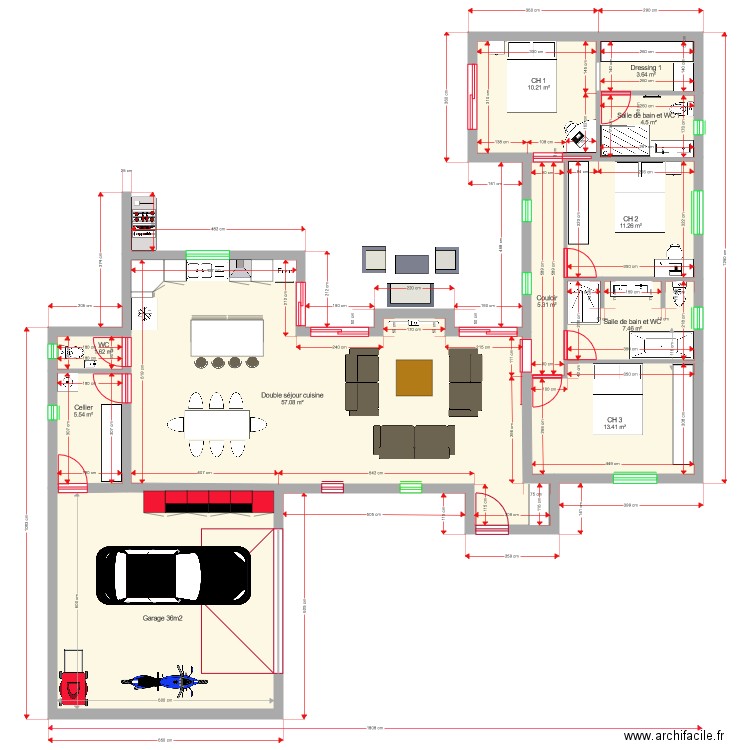 New 120m2. Plan de 0 pièce et 0 m2