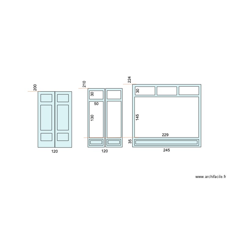 porte e finestre versione corretta. Plan de 0 pièce et 0 m2