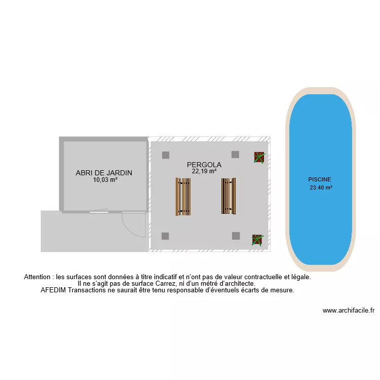 BI 6766 EXTERIEURE. Plan de 