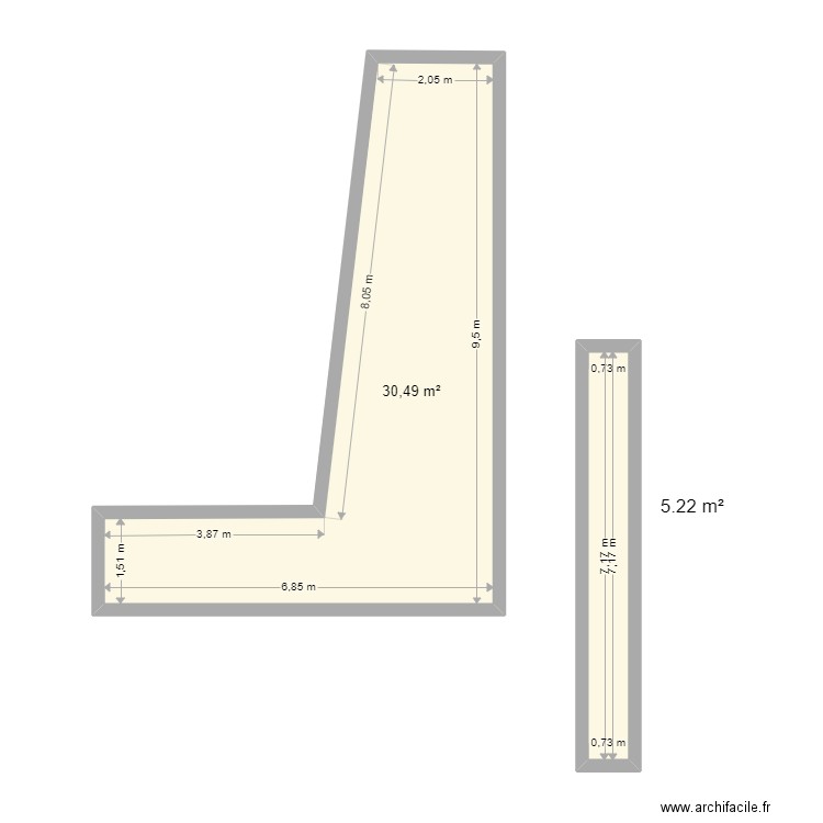 nathan. Plan de 2 pièces et 36 m2