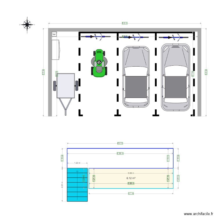 ABRI VOITURE. Plan de 0 pièce et 0 m2