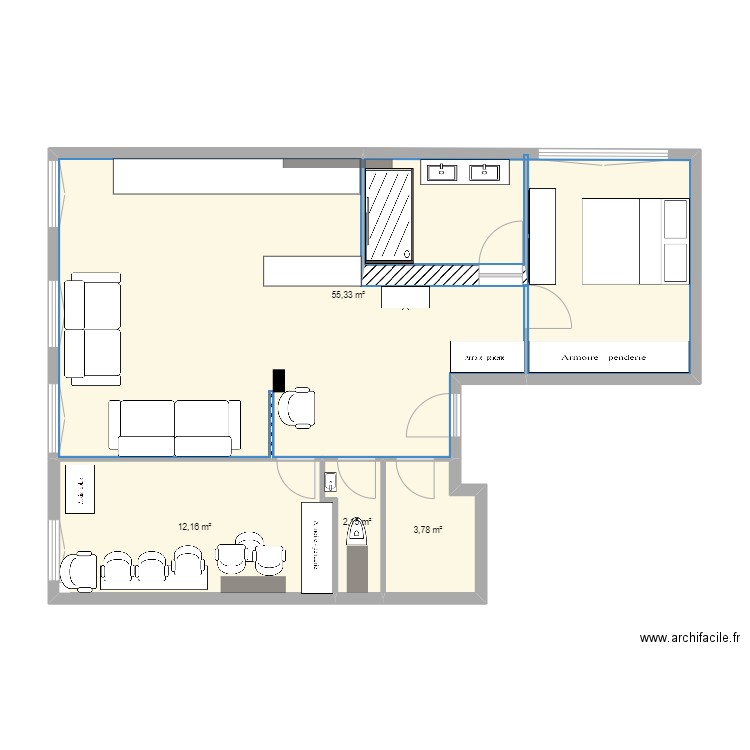 Romainville. Plan de 0 pièce et 0 m2
